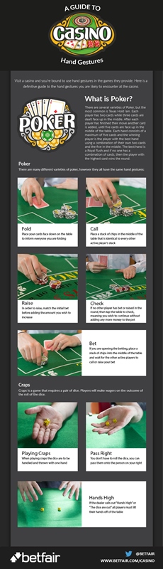 craps gestures