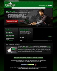 Everest Poker's redesigned home page