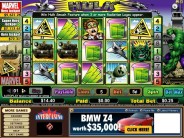 The Hulk video slot at Intercasino