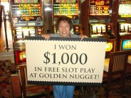 First Winner of the Golden Nugget 24 Karat Club Promotion