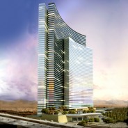 Artist's rendering of the Vdara hotel at MGM Mirage's CityCenter